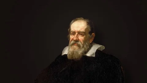 Realistic Galileo Galilei Stock Footage