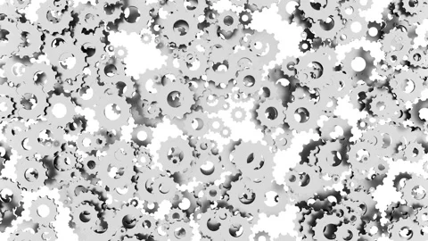 Realistic gears animation. Seamless loop. Stock Footage 126163861