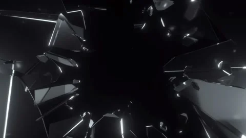 Realistic the glass is breaking. Stock Footage 157095707