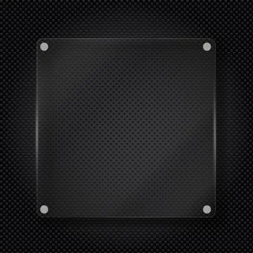 Realistic Glass Frame Background. Vector Illustration Stock Illustration
