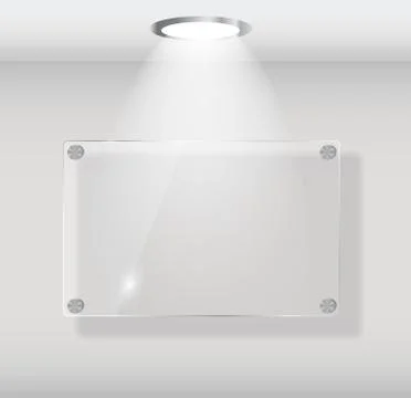 Realistic Glass Frames.  Illustration Illustrazione stock