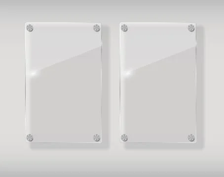 Realistic Glass Frames.  Illustration Stock Illustration
