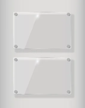 Realistic Glass Frames.  Illustration Stock Illustration