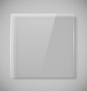 Realistic Glass Frames. Vector Illustration Stock Illustration