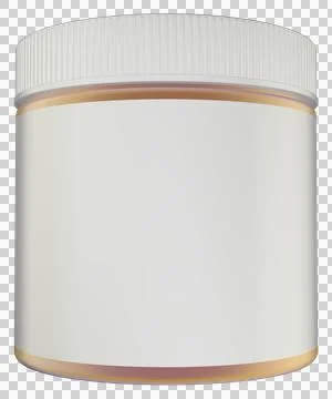 Realistic Glass Jar 3D Rendering Mockup Template Illustrazione stock