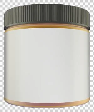 Realistic Glass Jar 3D Rendering Mockup Template Stock Illustration