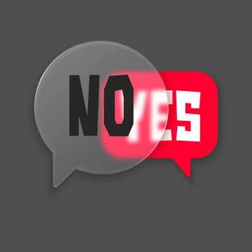 Realistic glass speech bubble. Stock Illustration