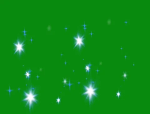 Realistic Glitter Star Falling Keyable Background Stock Footage 304880240