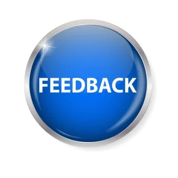 Realistic Glossy Feedback Computer Icon  Button Vector Illustrat Stock Illustration
