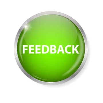 Realistic Glossy Feedback Computer Icon  Button Vector Illustrat 스톡 일러스트