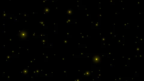 Realistic Glowing Fireflies Flying Slowly at Night Stock Footage 334812911