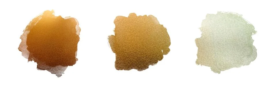 Realistic Gold texture Vector Shapes. Beautiful golden reflection Stock Illustration