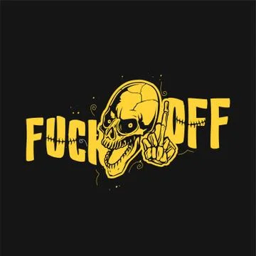 Realistic golden skull head vector Illustration. Illustrazione stock
