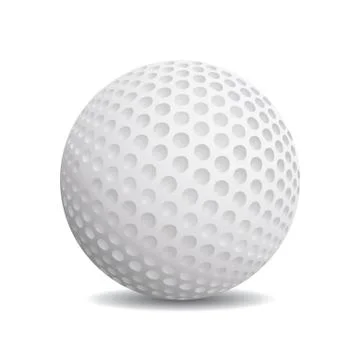 Realistic golf ball Stock Illustration