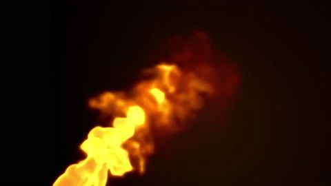 Realistic graphics of a burning flame - 4k - ProRes Stock Footage 145926118