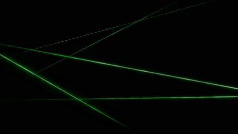 Realistic green laser light. Stock Footage 153821317