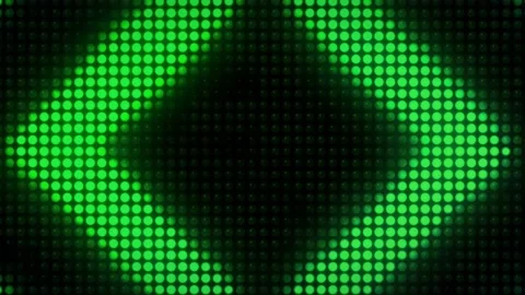 Realistic green light sqare shape on black background.  Stock Footage 201837685