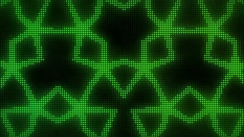 Realistic green light star shape on black background.  Stock Footage 201837745