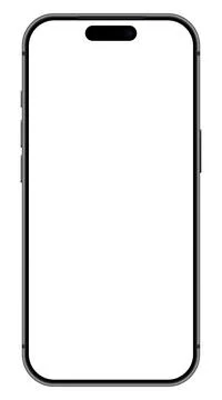 Realistic grey smartphone empty screen frame overlay mockup. Mobile phone Stock-Illustration