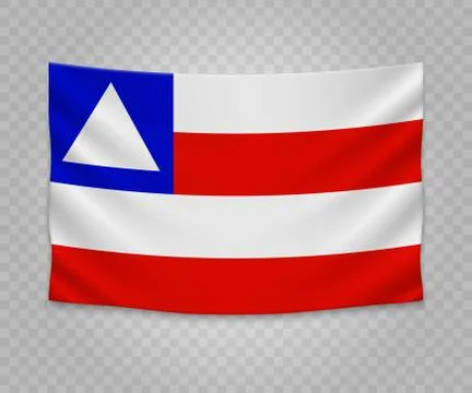 Realistic hanging flag Illustration