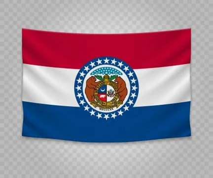 Realistic hanging flag Stock-Illustration