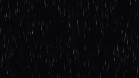 Realistic heavy rain falling streaks with water drops against dark black ba.. Stock Footage 342723652