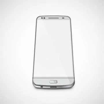 Realistic, high-detailed cellphone, vector illustration 스톡 일러스트