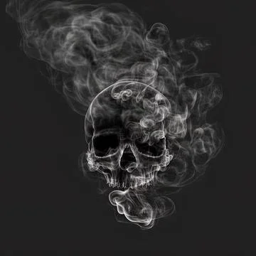Realistic horror smoke. horror smoke texture in black background. Haunted smoke Stock Illustration