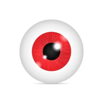 Realistic human eyeball Stock Illustration