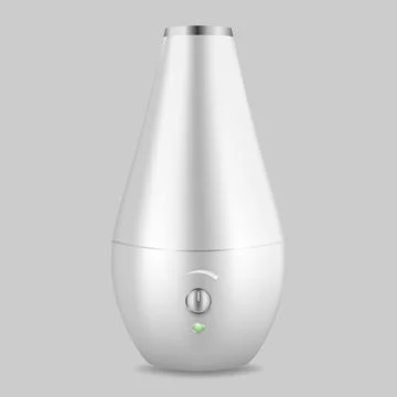 Realistic Humidifier. Electronic device for wetting indoor air. Stock Illustration
