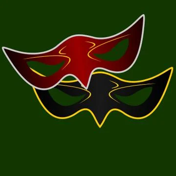 Realistic illustration of carnivals mask 스톡 일러스트