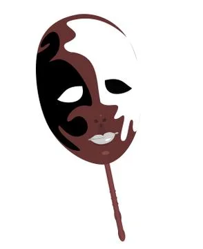 Realistic illustration of carnivals mask 스톡 일러스트