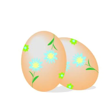 Realistic illustration easter egg's Illustrazione stock