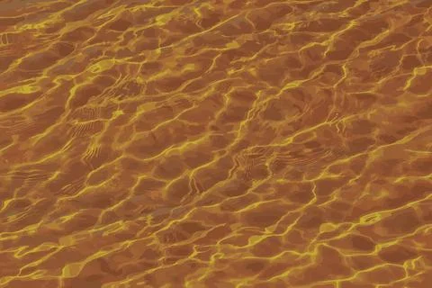 Realistic illustration of the reflection on the surface of the water in the.. Stock Illustration