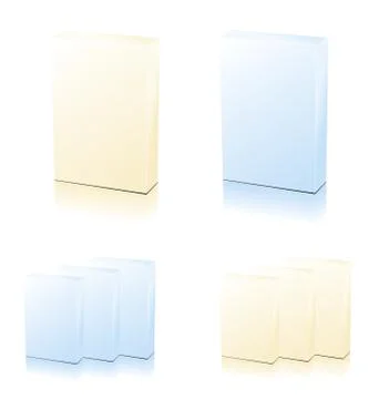 Realistic illustration sample box for design Illustrazione stock