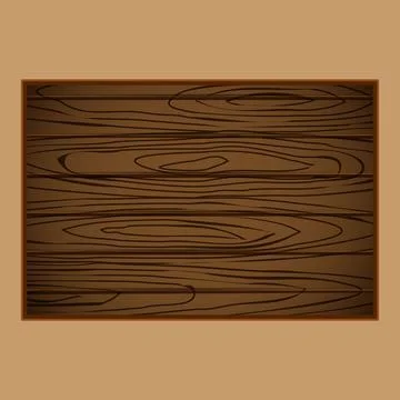 Realistic imitation of wood texture on a rectangular shape with rounded corne Stock Illustration