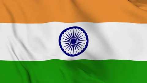 Realistic India waving flag. Stock Footage 202604175