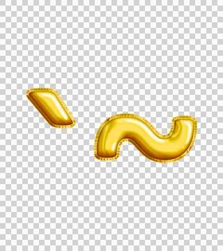 Realistic "`~" Isolated Balloon Text Effect. 库存插图