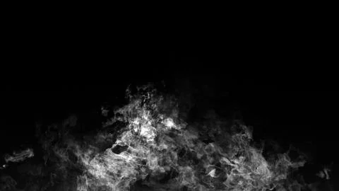 Realistic isolated fire effect for decoration and covering on black backgroun Stock Illustration