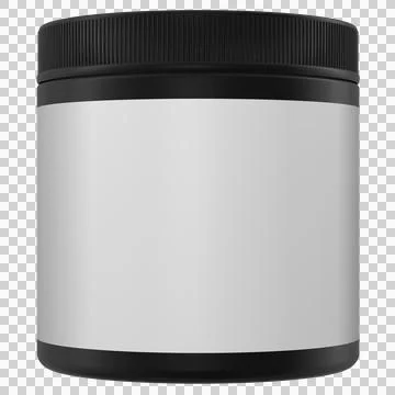 Realistic Jar 3D Rendering Mockup Template Stock Illustration