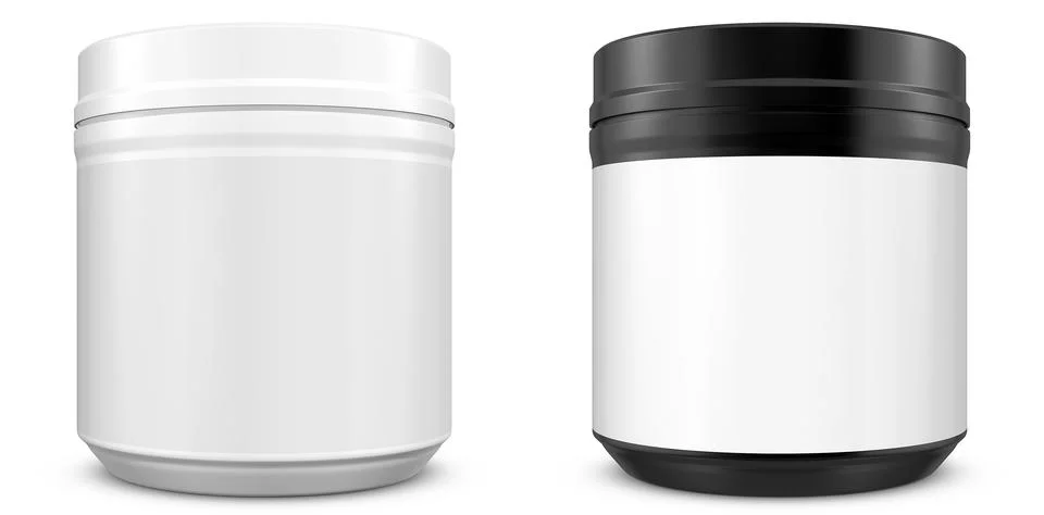 Realistic Jars 3D Rendering Mockup Template Stock Illustration