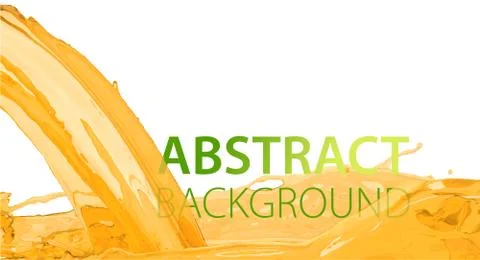 Realistic juice stream. Clean wave of fresh juice background. Blue liquid flow Stock Illustration