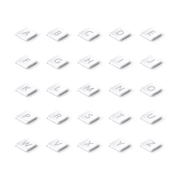 Realistic Keyboard Elements Illustrazione stock