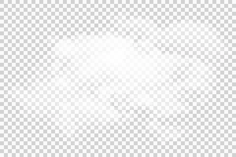 Realistic Large White Cloud PNG Isolated on Transparent Background 库存插图