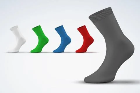 Realistic layout of socks. A simple example. vector Stock Illustration