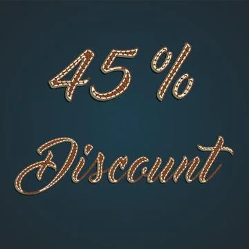 Realistic leather percentage set, vector illustration Stock Illustration