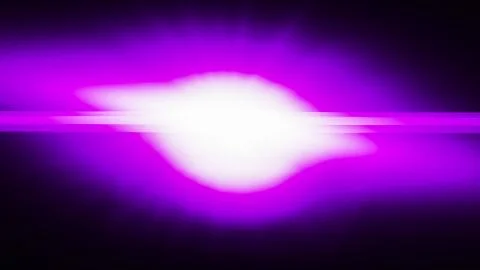 Realistic Len flare glow light effect on black background. Optical flares ove Stock Illustration