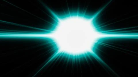 Realistic Len flare glow light effect on black background. Optical flares ove Stock Illustration