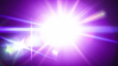 Realistic Len flare glow light effect on black background. Optical flares ove Stock Illustration