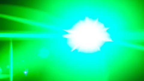 Realistic Len flare glow light effect on black background. Optical flares ove Stock Illustration